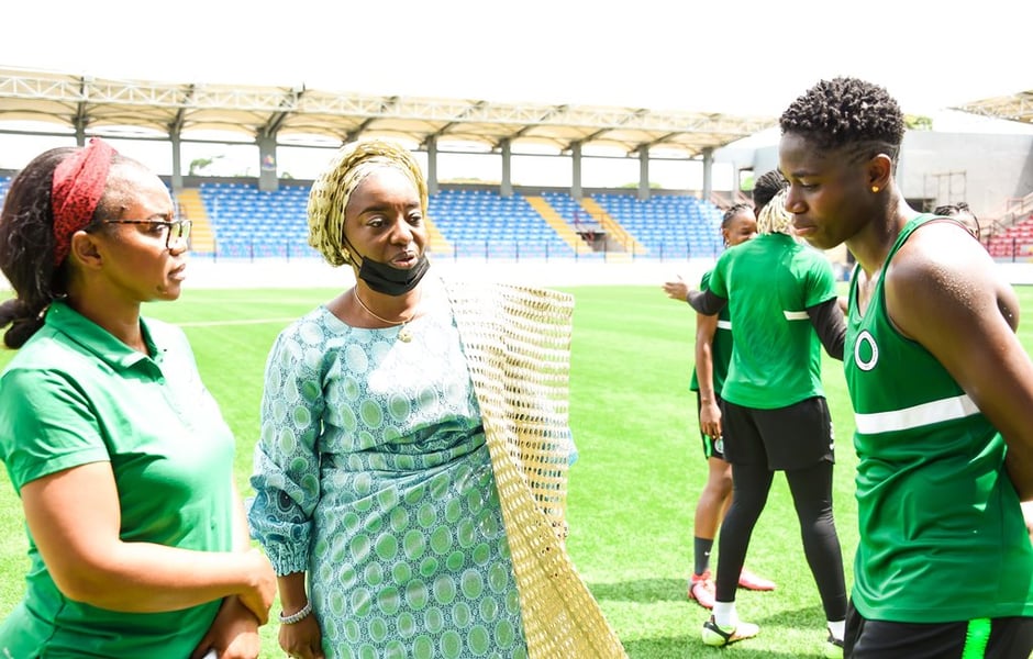 Lagos State First Lady Pays Visit To Super Falcons Ahead of 