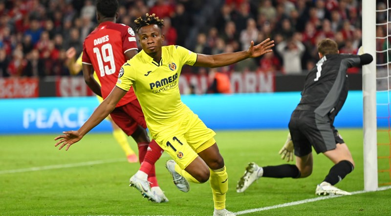 UCL: Super Sub Chukwueze Gives Villarreal Draw Against Bayer