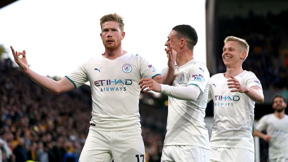 EPL: Unstoppable De Bruyne Puts Four Past Wolves To Send Man