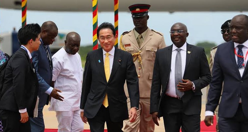 Japan's Prime Minister Arrives In Ghana 