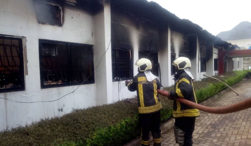 Enugu: EFCC Building Gutted By Fire