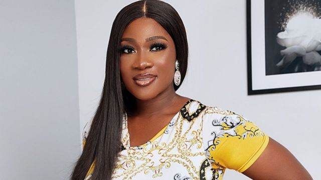 Mercy Johnson Leaves Fans Wowed With Video Of Wedding Gown