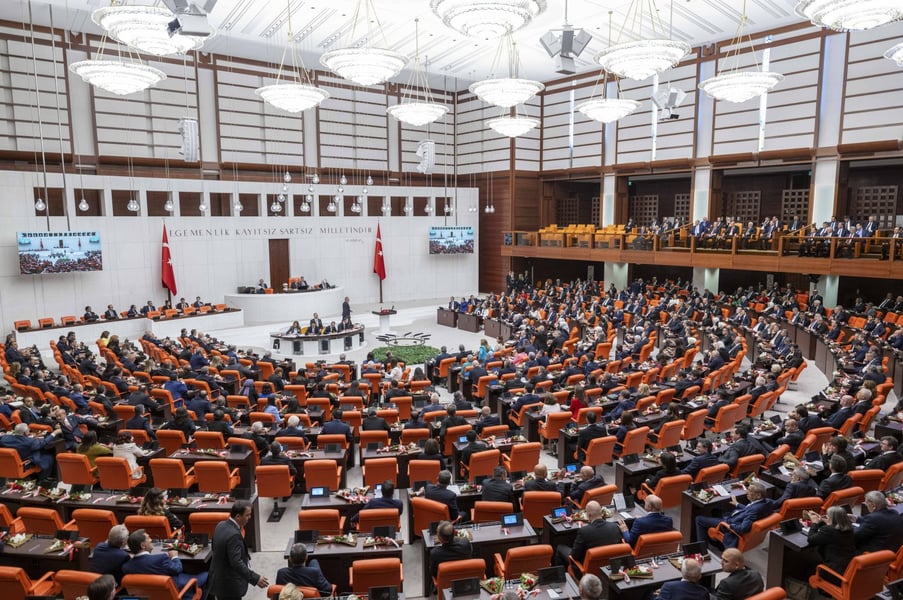 Turkish Parliament Swears In 600 Lawmakers