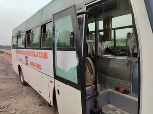 BREAKING: Unknown gunmen attack Sunshine Stars bus, shoot ba