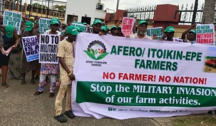 Lagos farmers protest forceful displacement from farms