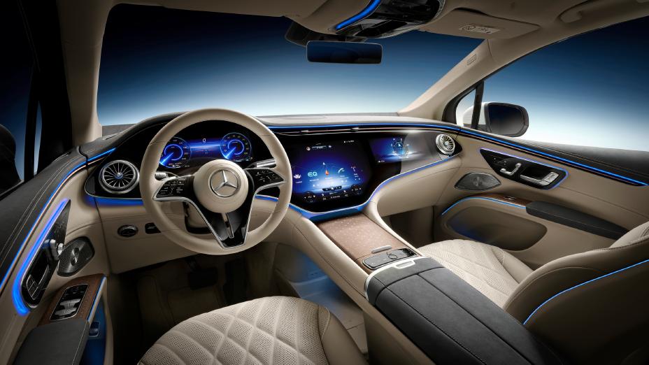 Mercedes-Benz Showcases 2023 EQS SUV Interior Before Launch