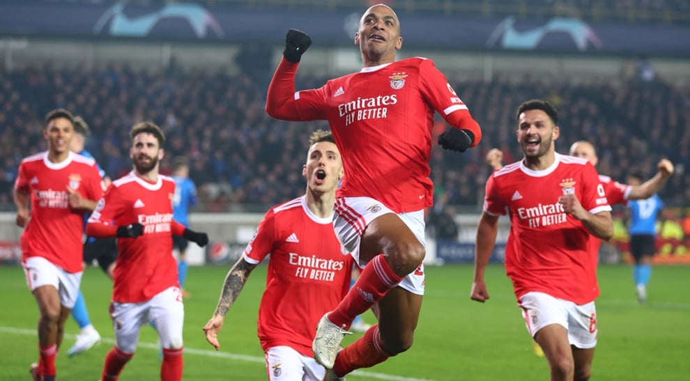 UCL: Benfica March Past Brugge To 2-0 Win In First Leg