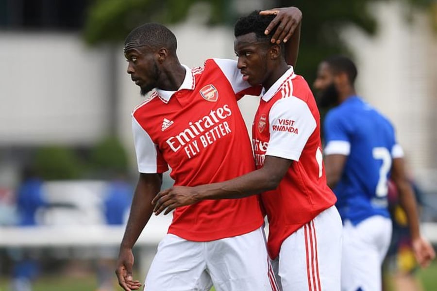 Nketiah Scores 35th Minute Hattrick For Arsenal To Beat Ipsw