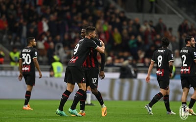 Serie A: Giroud Scores 1st Hattrick For AC Milan To Cruise P