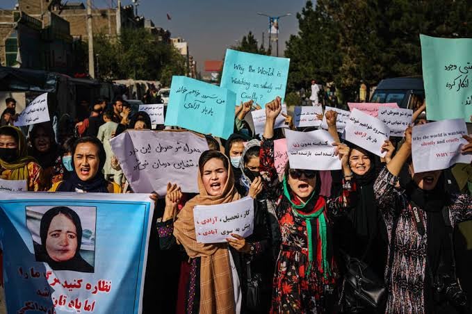 Afghan Women Protest Women Rights, Killing Of Soldiers