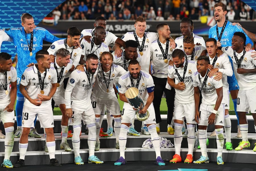 Real Madrid Win 5th UEFA Super Cup With 2-0 Win Over Frankfu