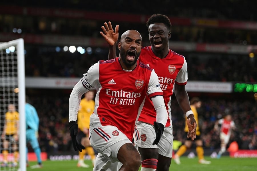EPL: Lacazette's Late Goal Seals Comeback For Arsenal Agains