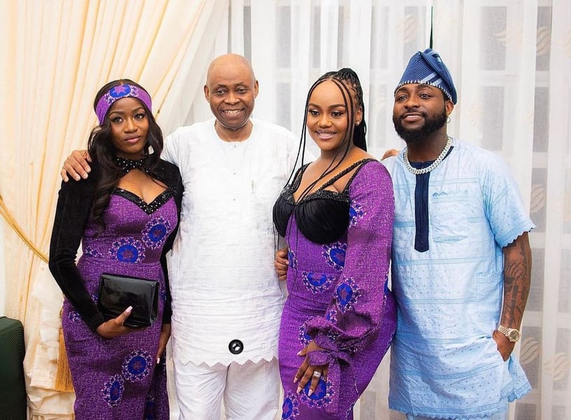 Davido, Chioma Spend Christmas With The Adelekes [Video]