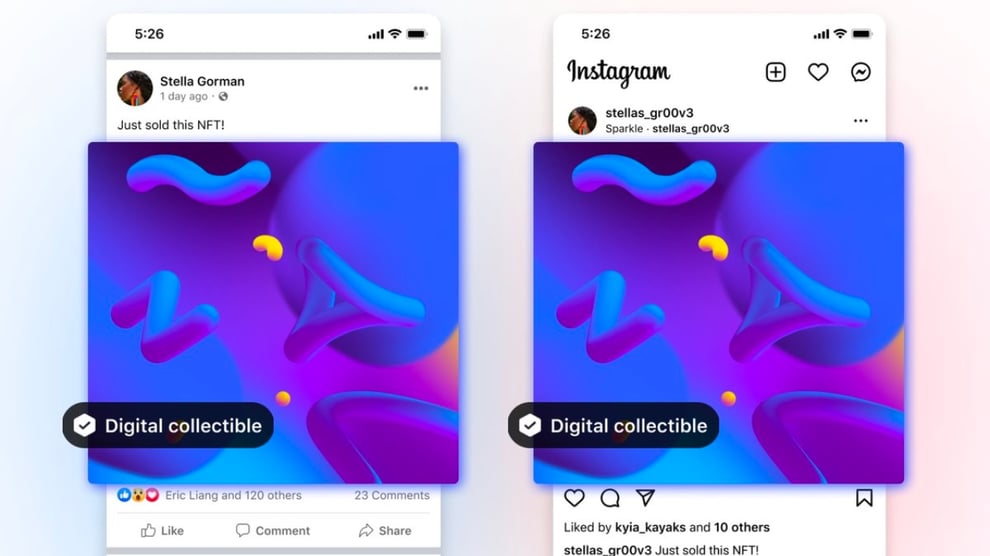 Meta Now Allow Users To Post Digital Collectibles On Faceboo