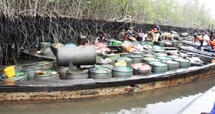Bayelsa: Two arrested by navy, truck confiscated over crude 