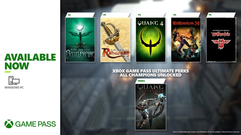 Quake 4, Wolfenstein 3D, Others Coming To Xbox Game Pass