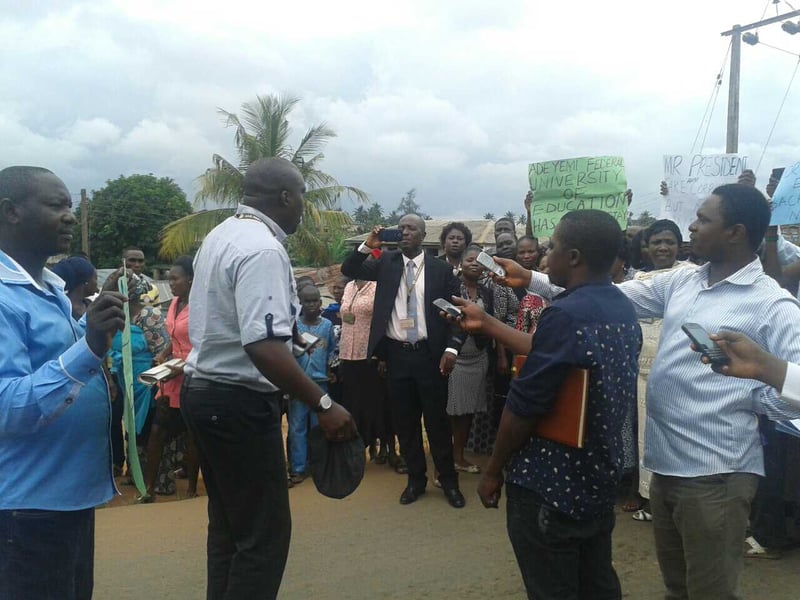 Student Protest Rocks Adeyemi College Of Education  