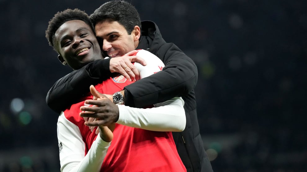 Saka, Arteta Win EPL Player, Manager Of The Month Of March