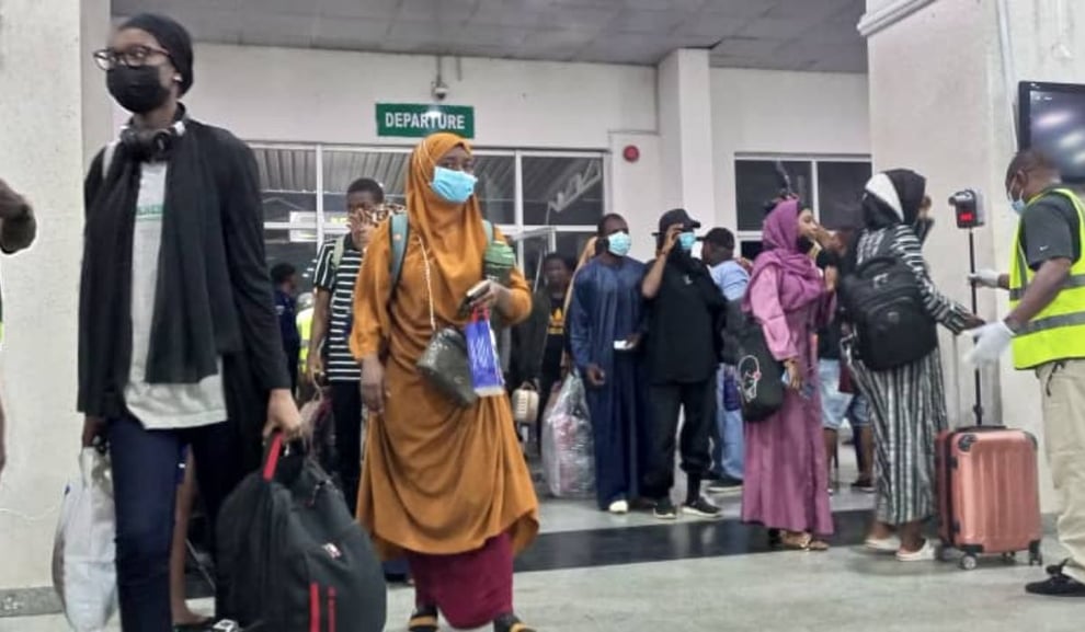 PHOTOS: First Batch Of Nigerian Evacuees Arrive Abuja From S