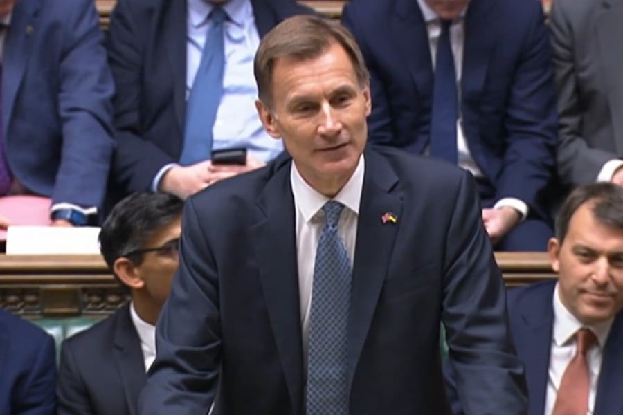 UK: Hunt Unveils New Spending Cuts, Tax Hikes