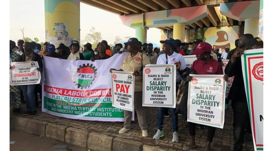 ASUU: Despite Warnings, NLC Stages Solidarity Protest In Jos