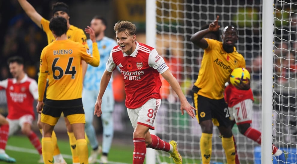 EPL: Odegaard Propels Arsenal 5-Point Clear Of Man City On S