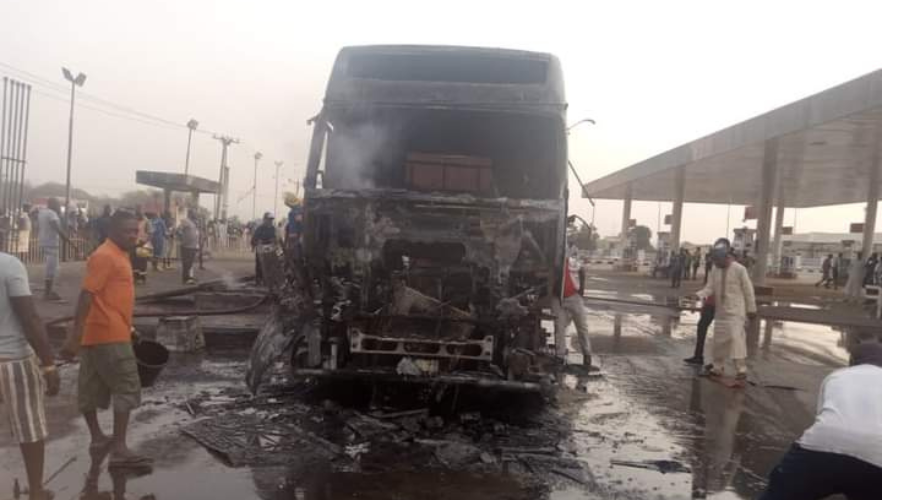 Fire Outbreak At AA Rano Fuel Station Along Abuja-Lokoja Exp