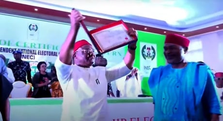 Off-cycle Guber: Gov. Uzodimma receives certificate of retur