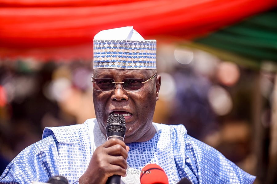 2023: Atiku Arrives In Edo For Campaign Rally [Photos]