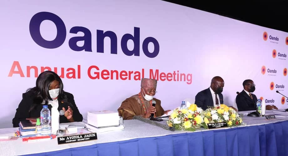 Shareholders Express Continued Trust In Oando Management At 