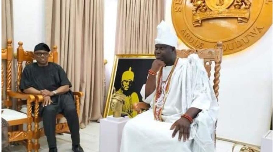 2023: Obi, Running Mate Visit Ooni Ife