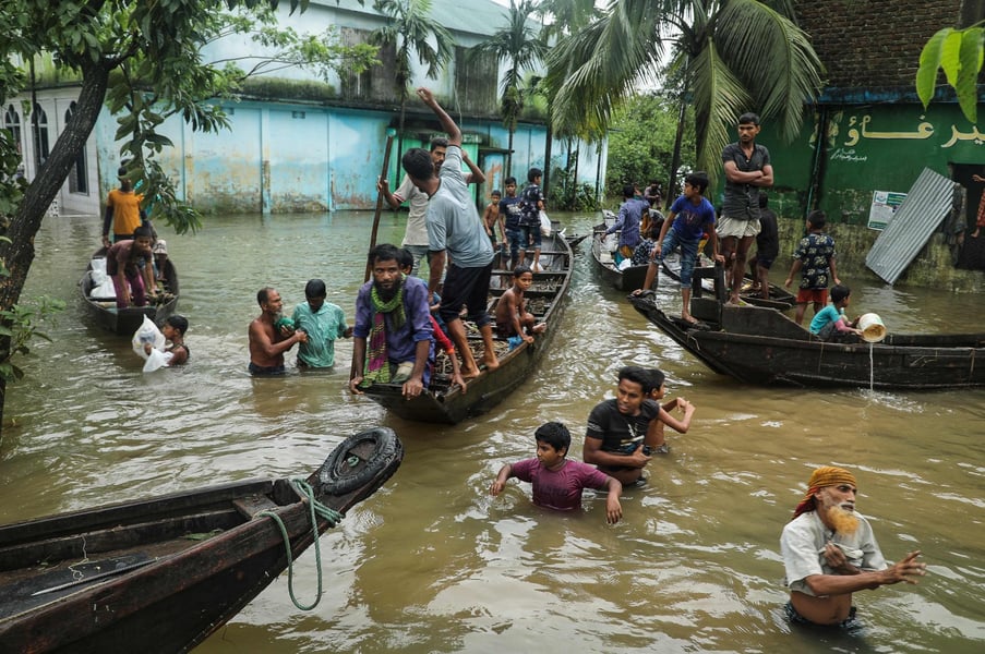 Food, Water Concerns In Bangladesh As Floods Continue