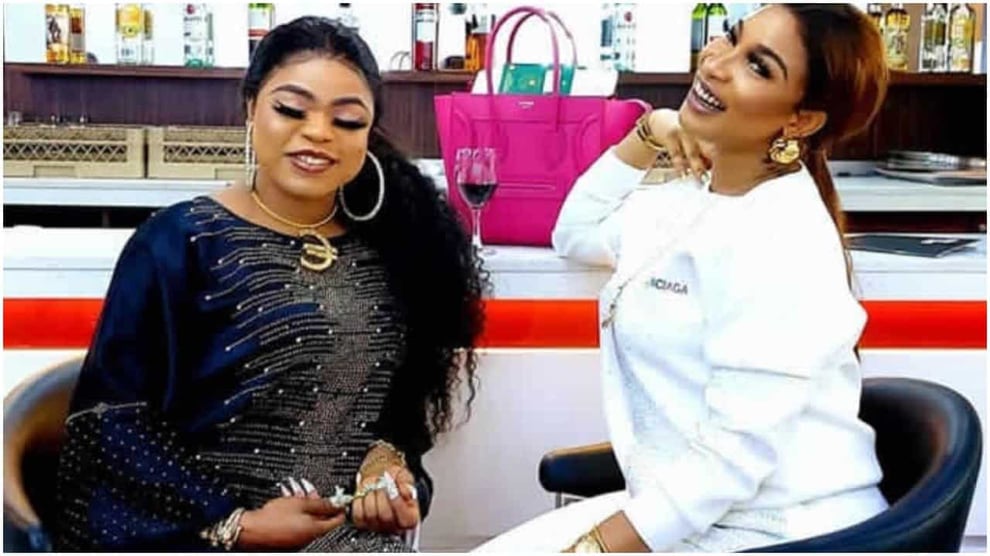 Bobrisky Posts Compromising Picture Of Tonto Dikeh Crying 