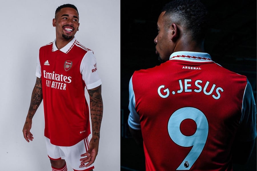 Arsenal Unveil Brazilian Forward Gabriel Jesus In No. 9 Jers