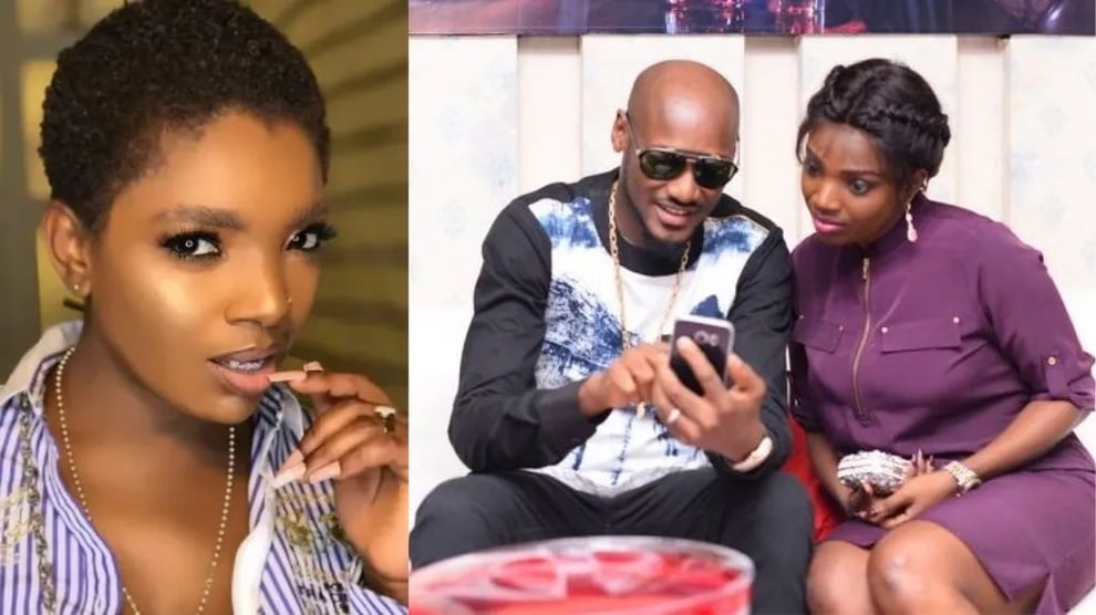Annie Idibia Reacts As 2Baba Surprises Her On Movie Set [Vid