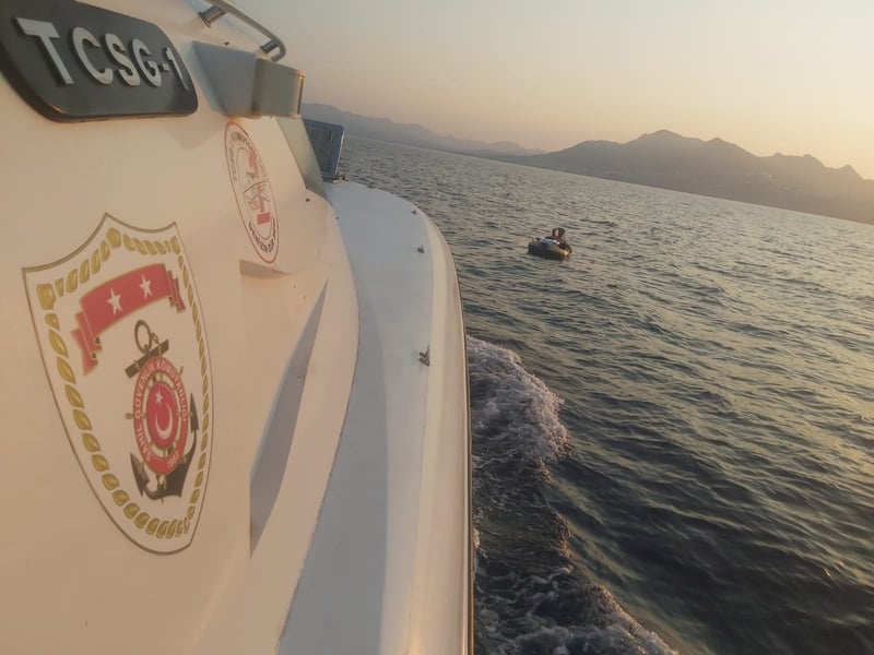 Turkish Coast Guard Saves Illegal Migrants Pushed Back By Gr