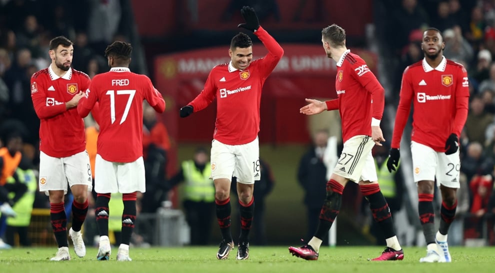 FA Cup: Casemiro, Fred Send Man Utd Past Reading Into Fifth 