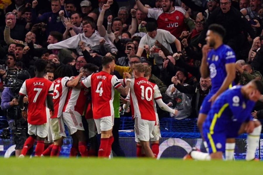EPL: Nketiah's Brace Boosts Arsenal Past Chelsea In Race For