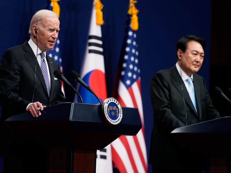 Biden To Receive South Korean President Suk Yeol