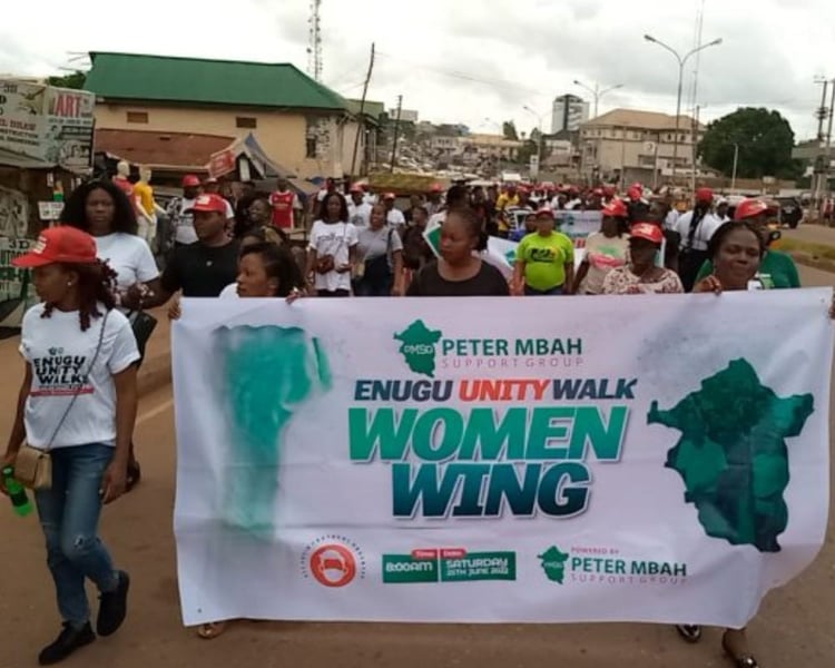 2023: Peter Mbah Support Group Shuts Down Enugu With PVC Awa