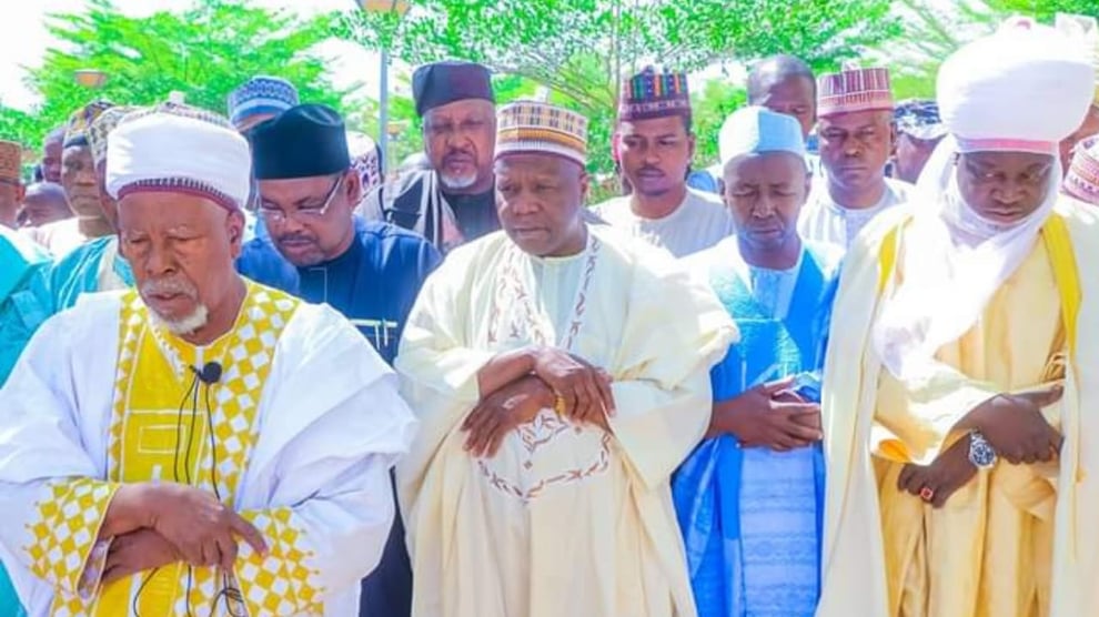 Yahaya Attends Ex-Speaker Nono's Funeral Prayer In Gombe 