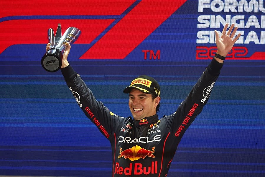 Perez Delays Teammate Verstappen's Title Celebration With Si