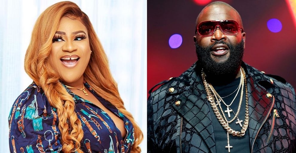 Nkechi Blessing All Shades Of Excited As Rick Ross Follows H