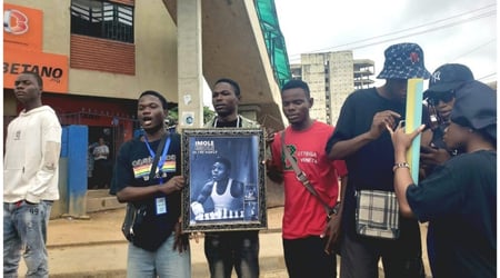 Abeokuta Youths Storm Streets, Protest Mohbad's Death