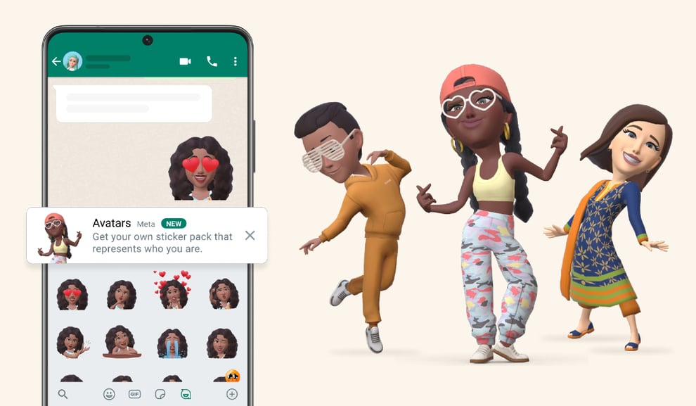 WhatsApp Launches 3D Avatars Worldwide