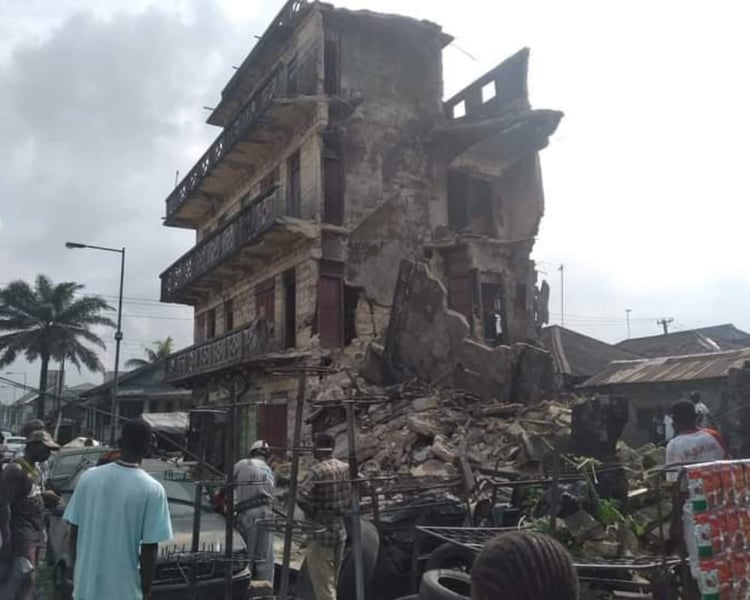 Three-Storey Building Collapses In Port Harcourt