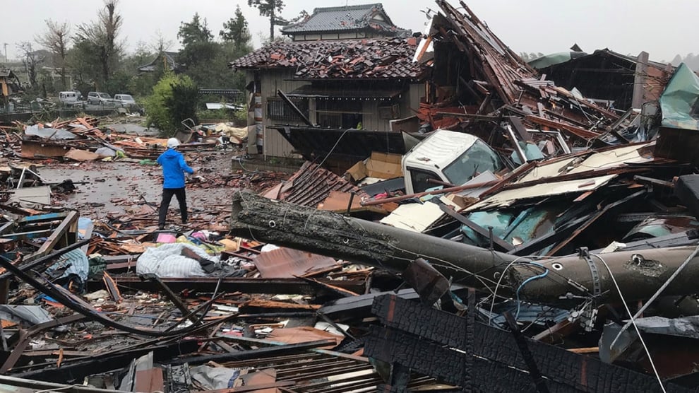 Two Killed As Typhoon Lashes Central Japan