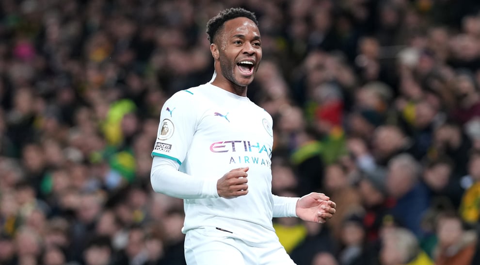 EPL: Sterling's Hattrick Seals Man City Win Over Lowly Norwi