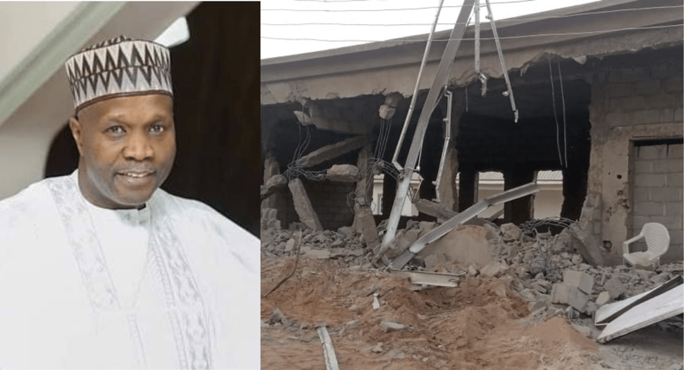 How Gombe Governor Demolished Opponent’s Campaign Office O