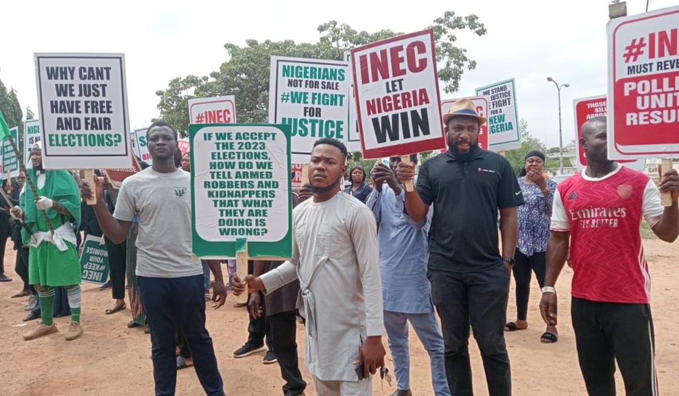 Abuja Residents Stage Protest Over 2023 Elections